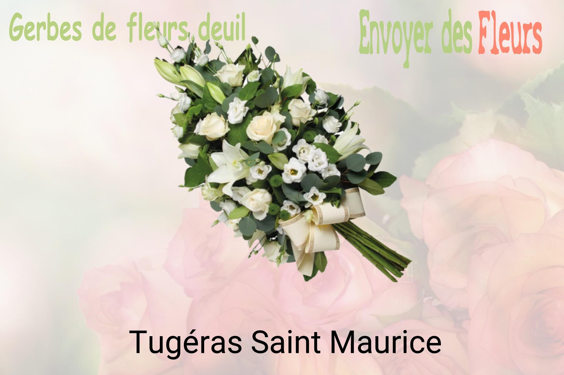 Gerbe de fleurs de deuil livrée à Tugéras-Saint-Maurice